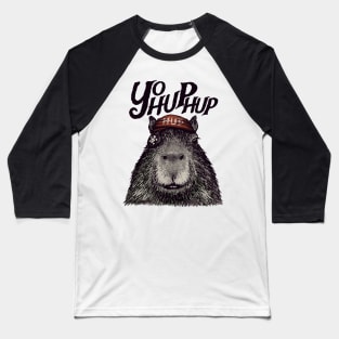 Capyrate - YoHupHup Pirate Capybara Yo Ho Ho Yohoho | Capy Yuzu | Pet Mat Bandata Baseball T-Shirt